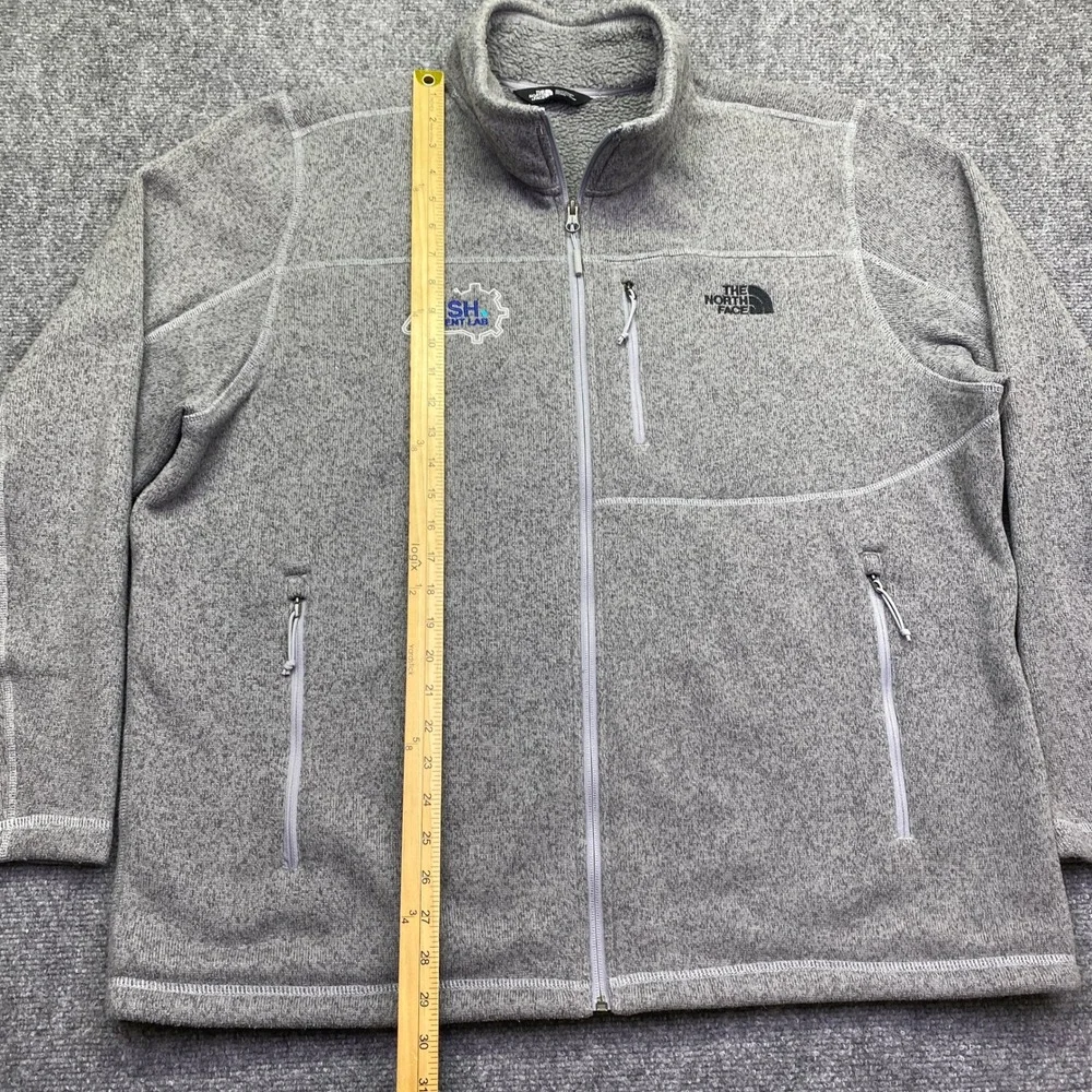 The North Face Mens Gordon Lyons Full Zip Fleece Jacket Grey XXL NF0A3LH7